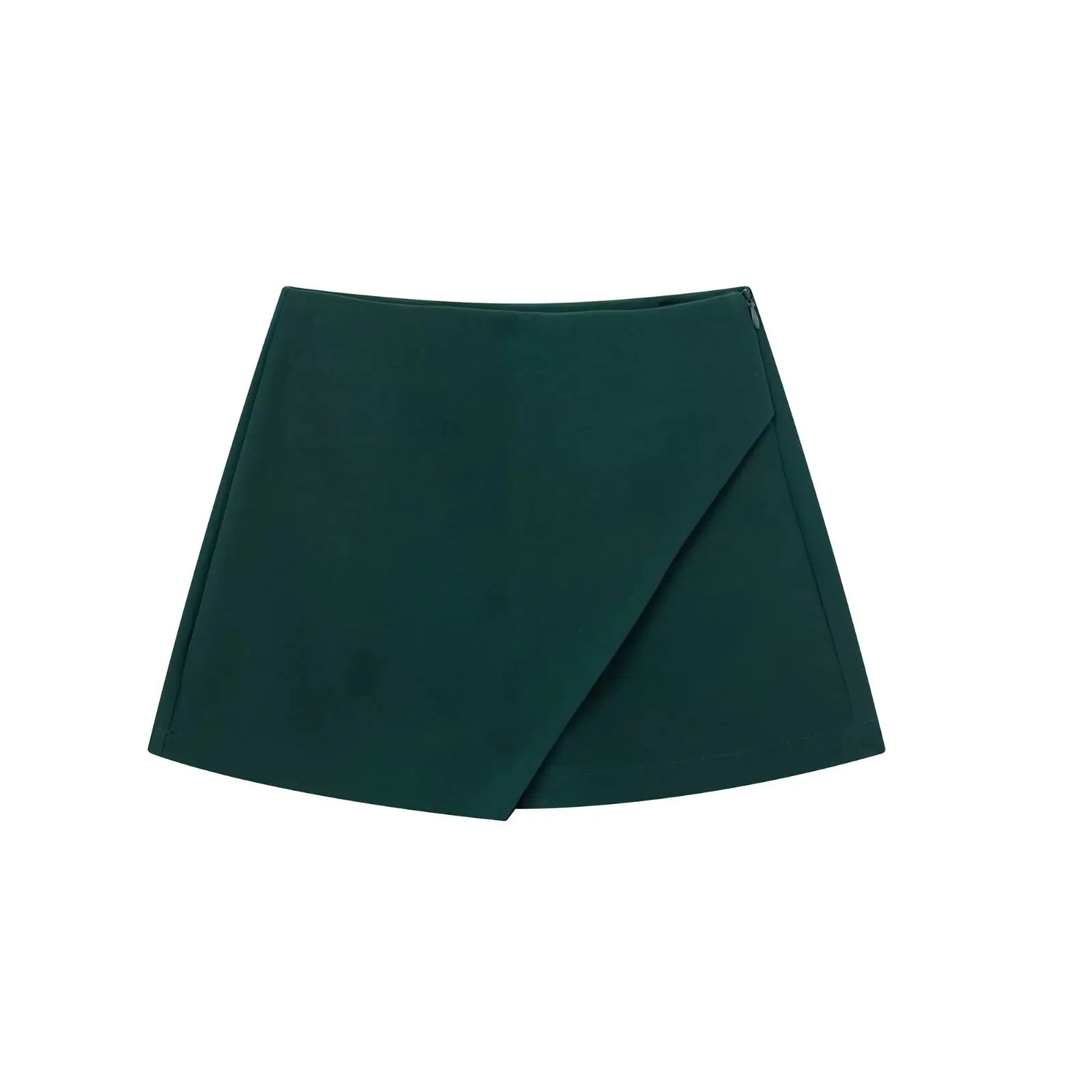 Women's Solid Color Asymmetric Half-body Skirt