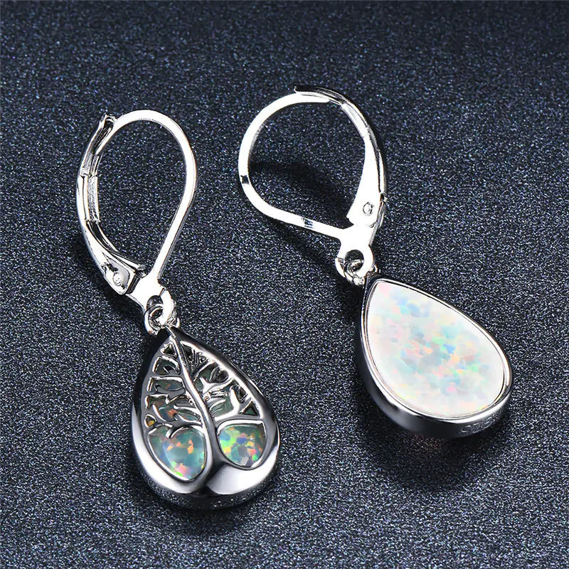 Fashion Opal Tree of Life Pendant Earrings in Stock