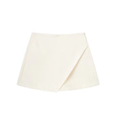 Women's Solid Color Asymmetric Half-body Skirt