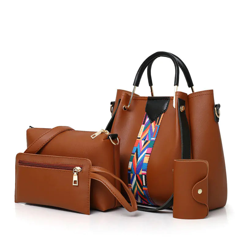 4-Piece Shoulder Bag Set - Stylish Handbags