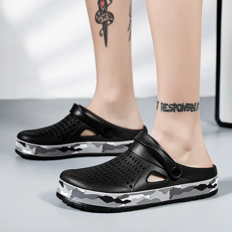 Men's Breathable Outdoor Sandals and Beach Slippers