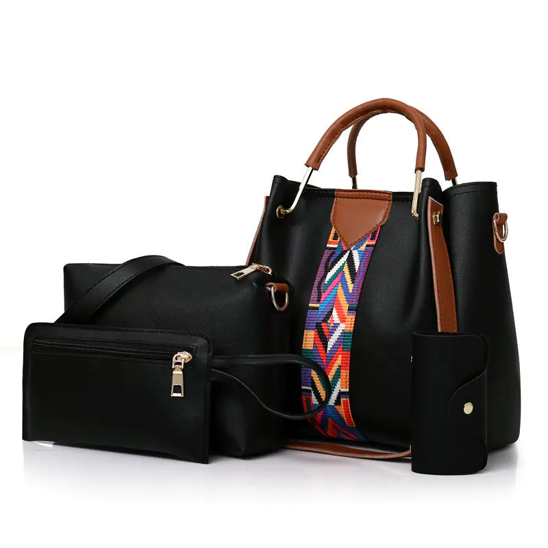 4-Piece Shoulder Bag Set - Stylish Handbags