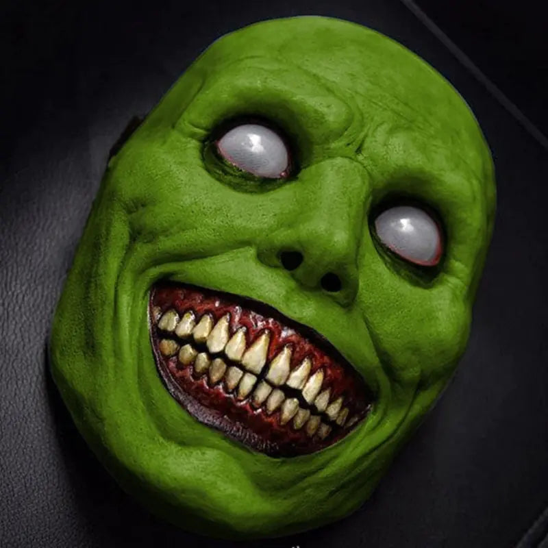 Gray COS Smile Exorcist Demon Latex Mask for Festivals