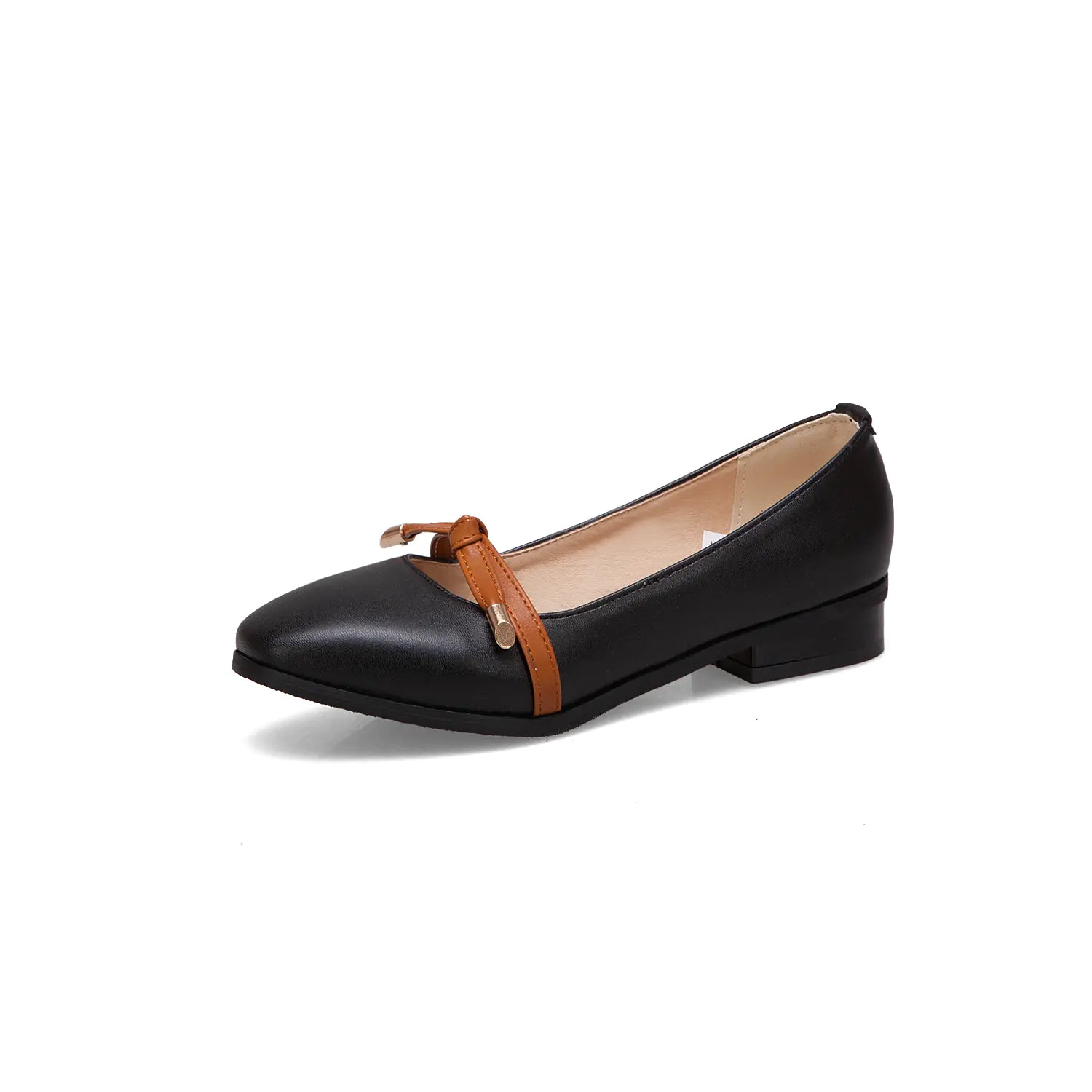 Girls' Leather High Heel Shoes - Stylish School Footwear