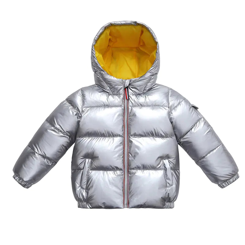 Shiny Down Jacket for Kids - Winter Outerwear