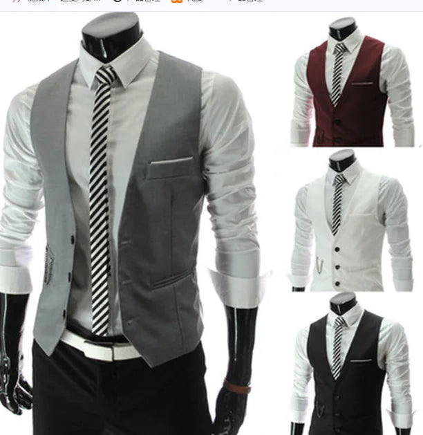 Asymmetrical Suit Jacket for Men