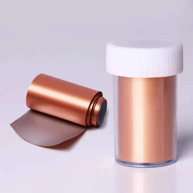 14-Color Metallic Nail Art Stickers with Starry Design