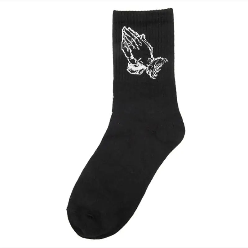 Solid Color Cotton Socks