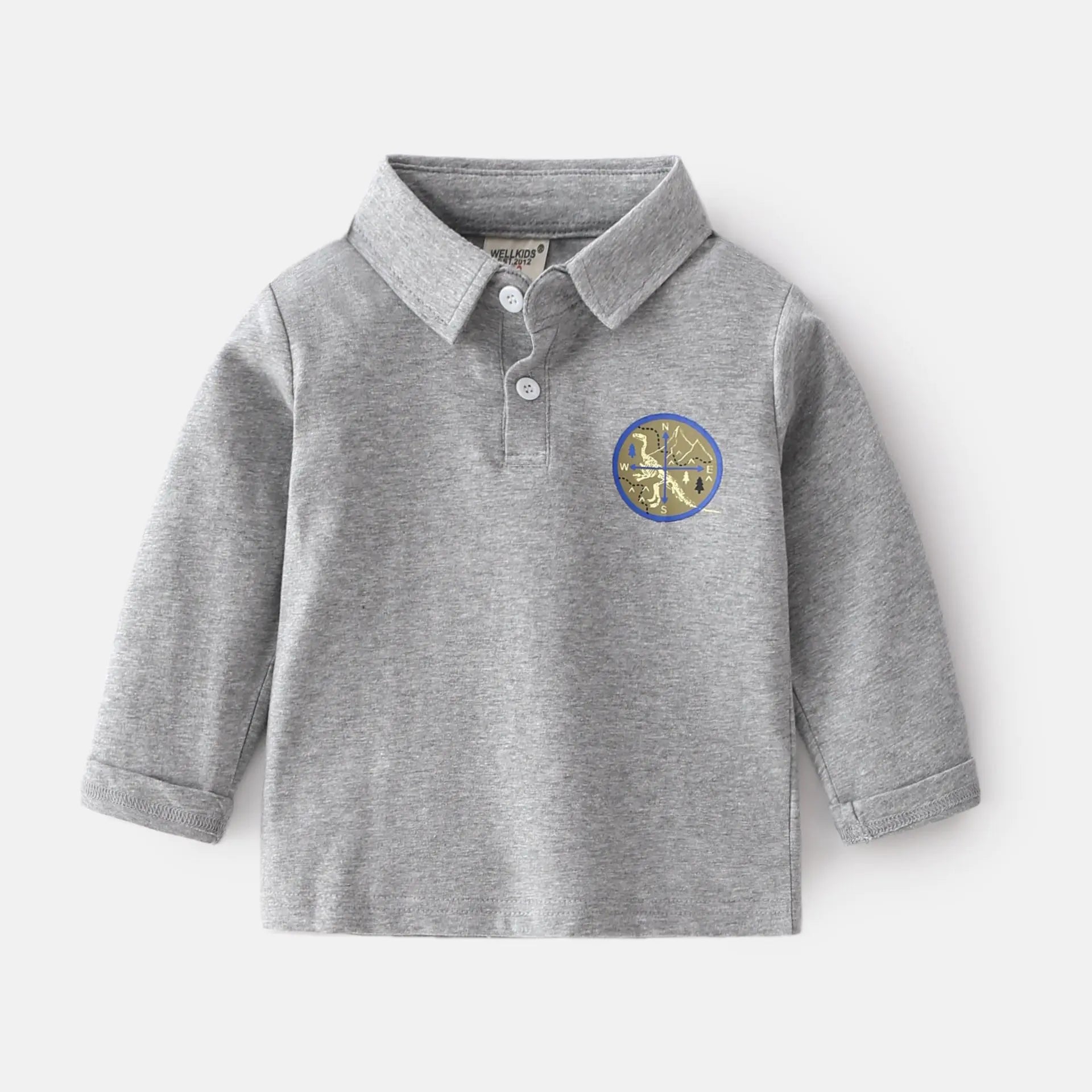Trendy Long Sleeve POLO Shirt for Fans