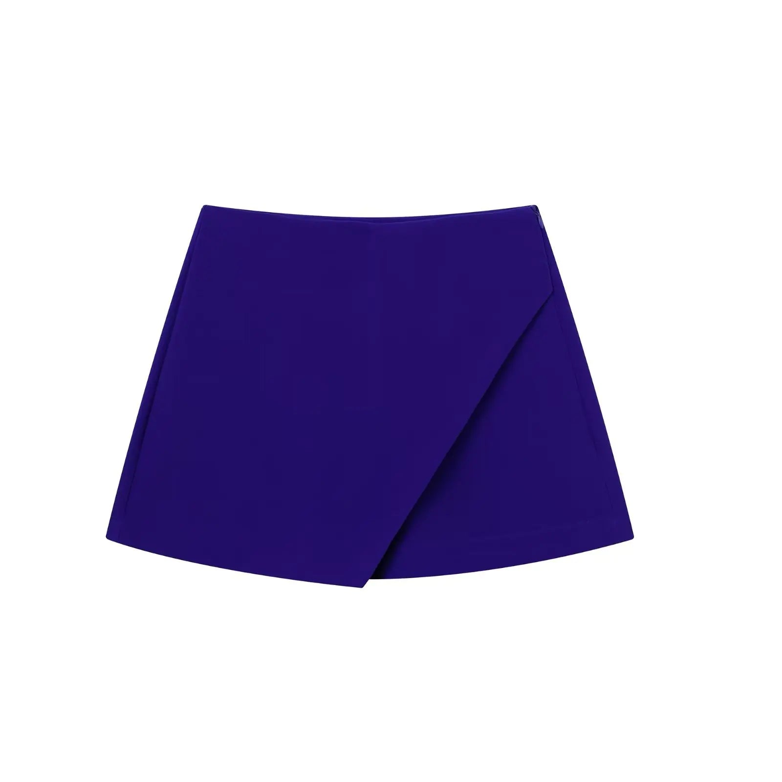 Women's Solid Color Asymmetric Half-body Skirt