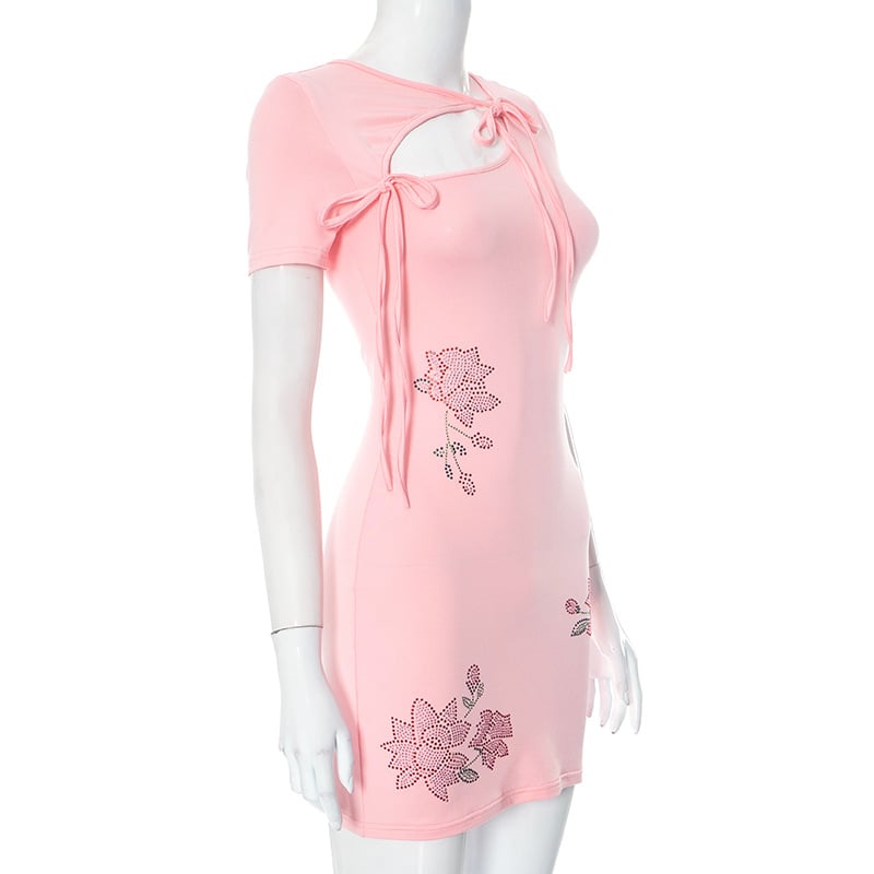 Rhinestone Bloom Dress