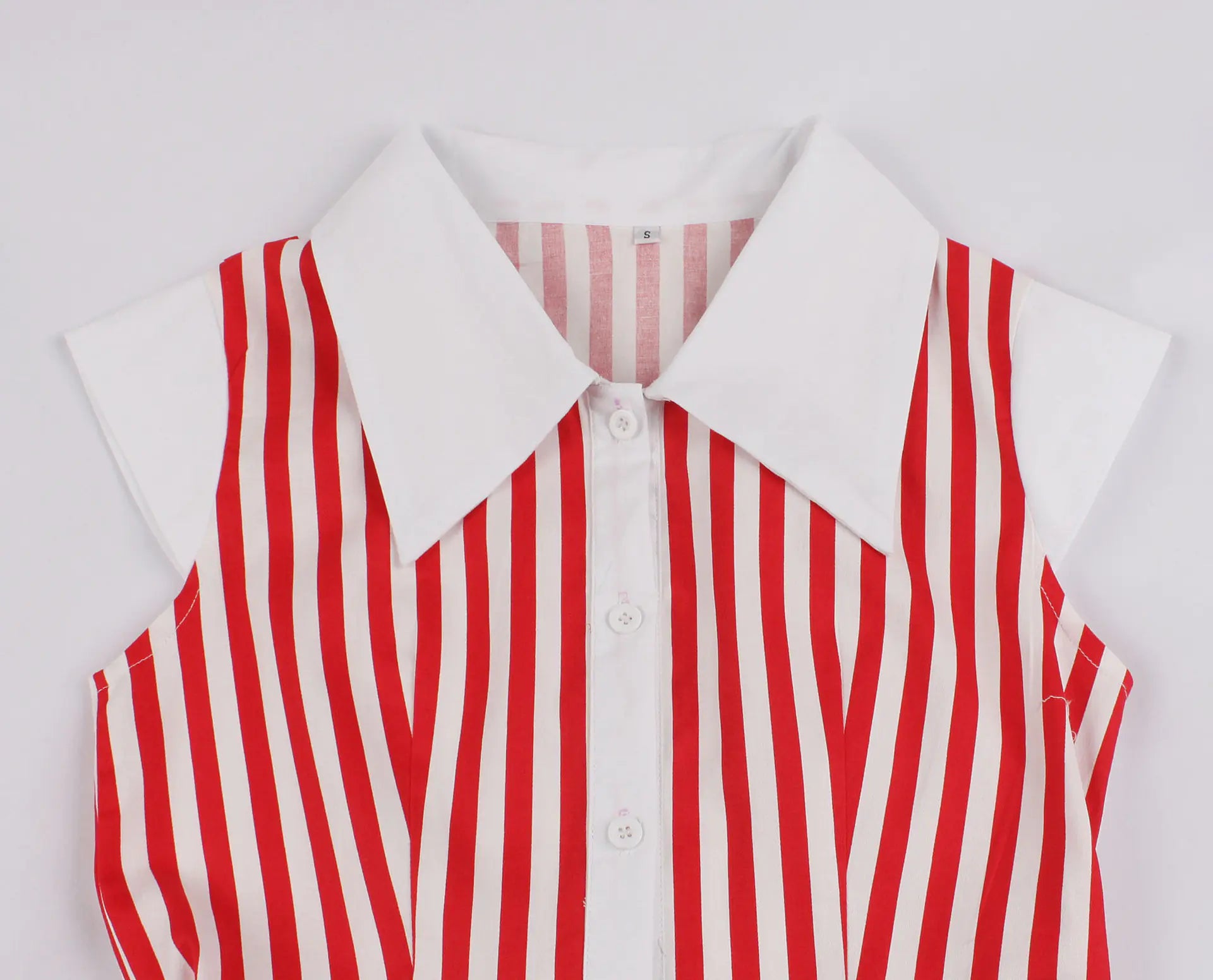 Stylish Summer Striped Dress with Short Sleeves for Women