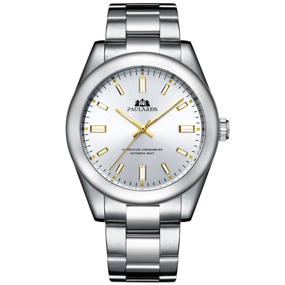 Luminous Automatic Mechanical Steel Band Watch