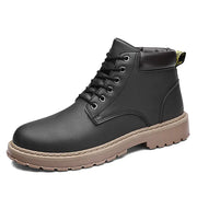 Men's High Top Martin Boots in Retro British Style