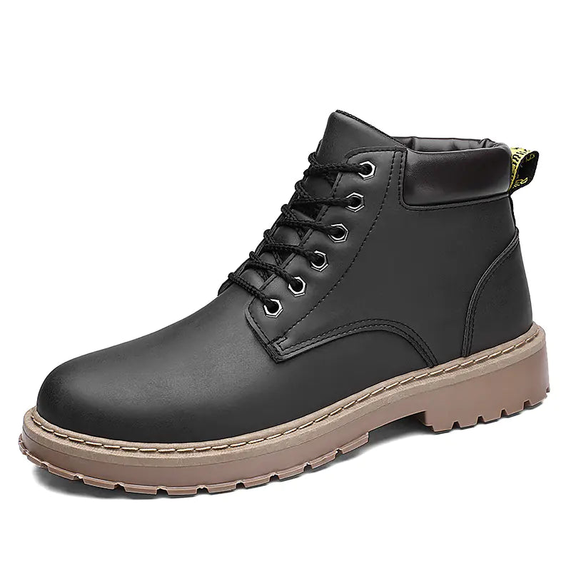 Men's High Top Martin Boots in Retro British Style