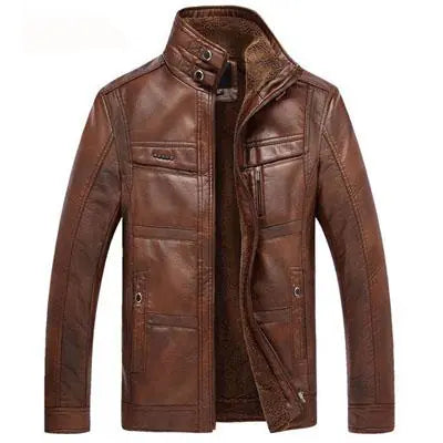 Men's PVC Leather Jacket