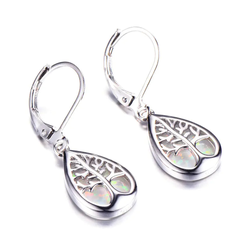 Fashion Opal Tree of Life Pendant Earrings in Stock