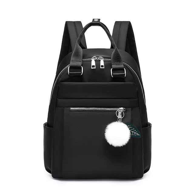 Women's Waterproof Nylon Travel Backpack - Oxford
