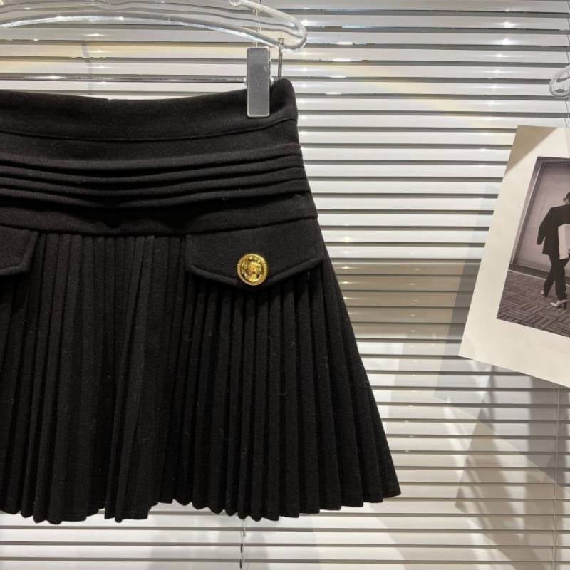 Rhinestone Pleated Sophistication