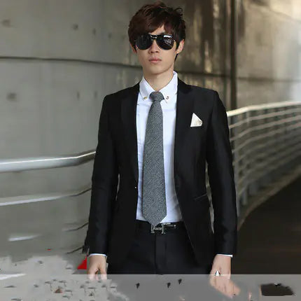 2018 Winter Slim Fit Men's Suit Set for Weddings
