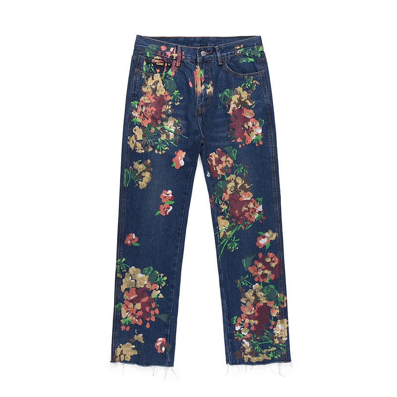 High Street Ink Splash Print Jeans