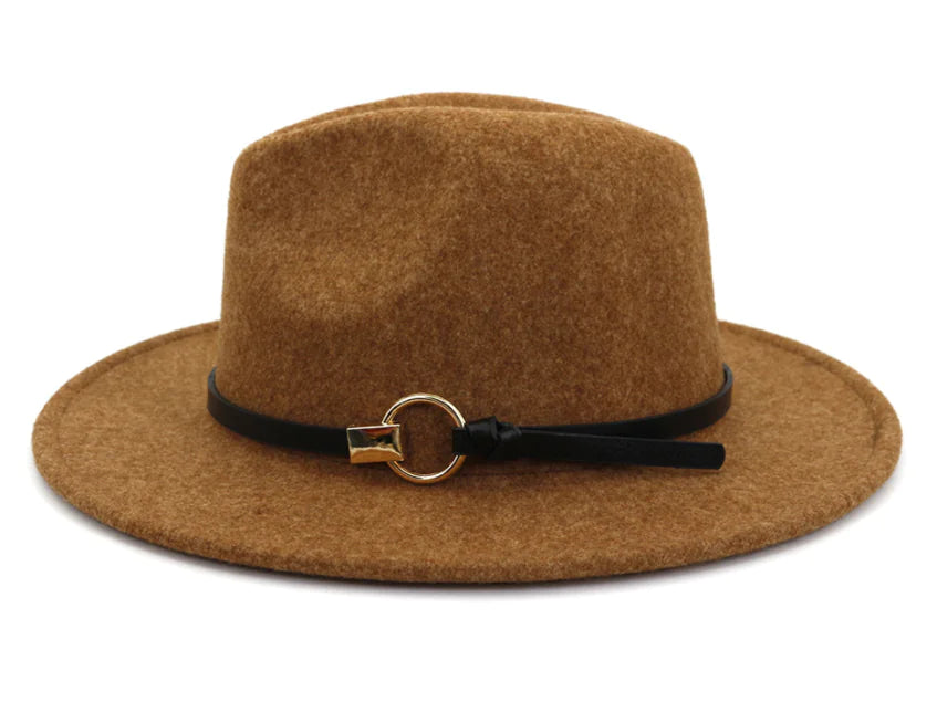 Fashionable Wide Brim Jazz Hat for Men - Wool