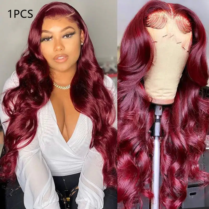 Real Hair Wig with Front Lace Head Cover