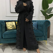 Mesh Loose Lace Long Sleeve Cardigan Robe for Women