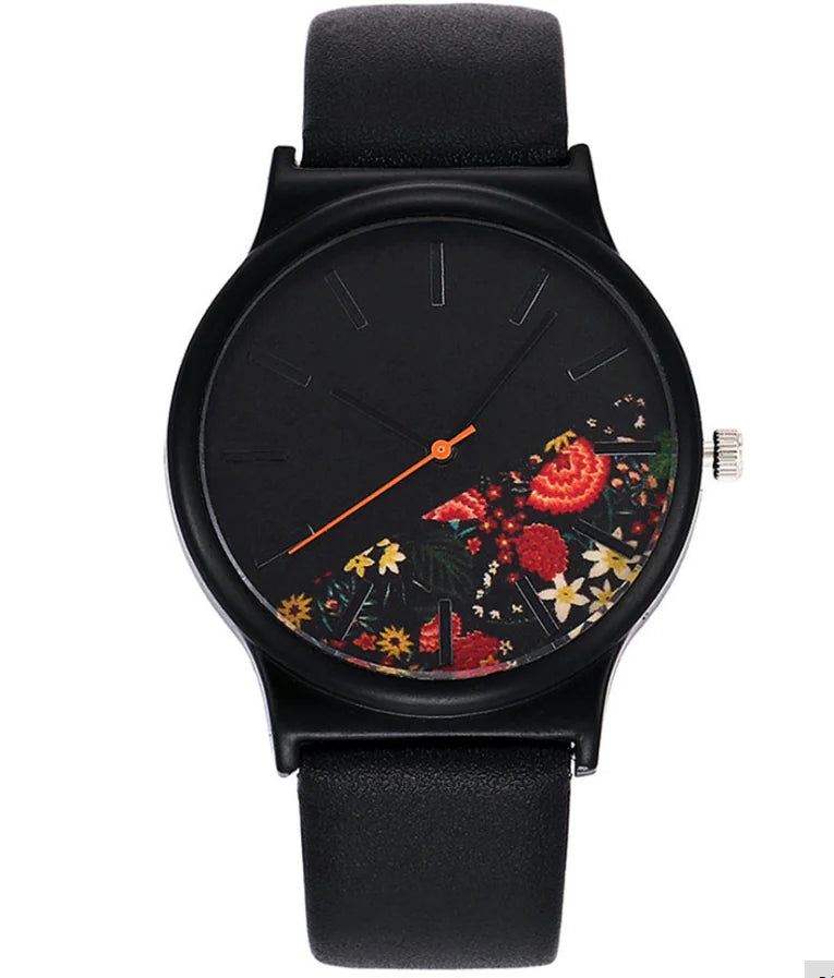 Artistic Floral Quartz Watch