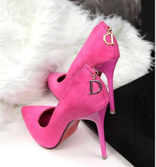 Suede Super High Heels - Statement Elegance for the Bold Woman