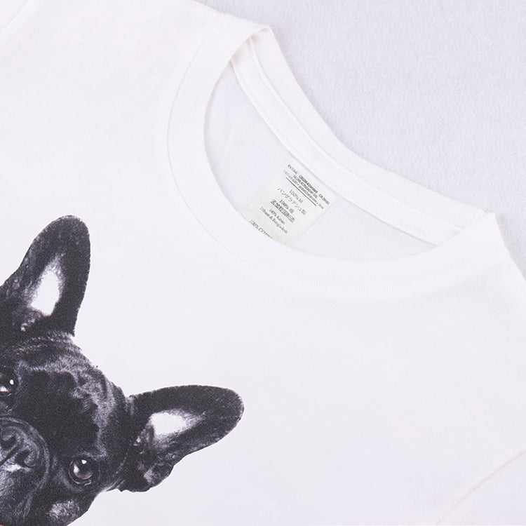 3D Printed Short Sleeve T-Shirt for Kids - French Bulldog