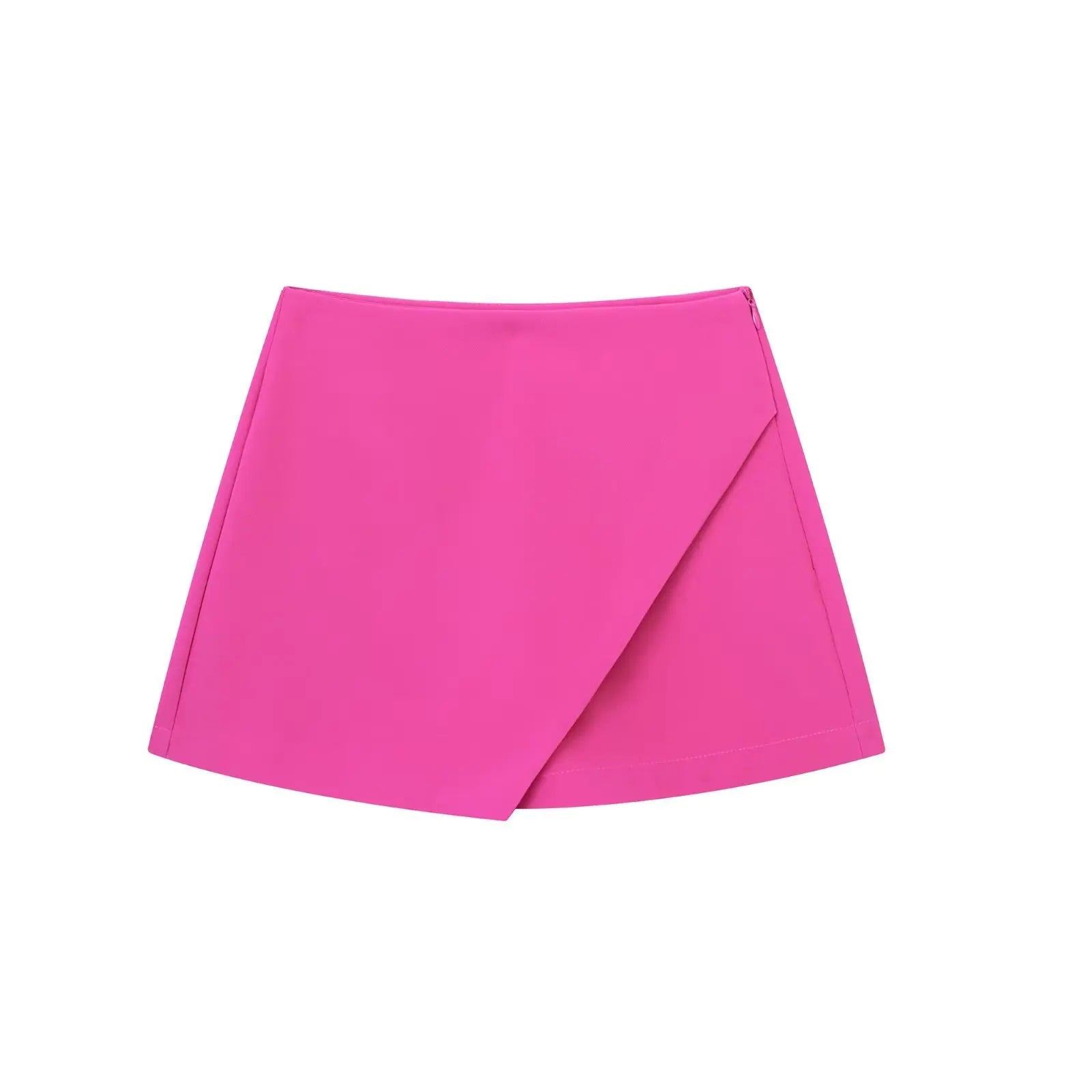 Women's Solid Color Asymmetric Half-body Skirt