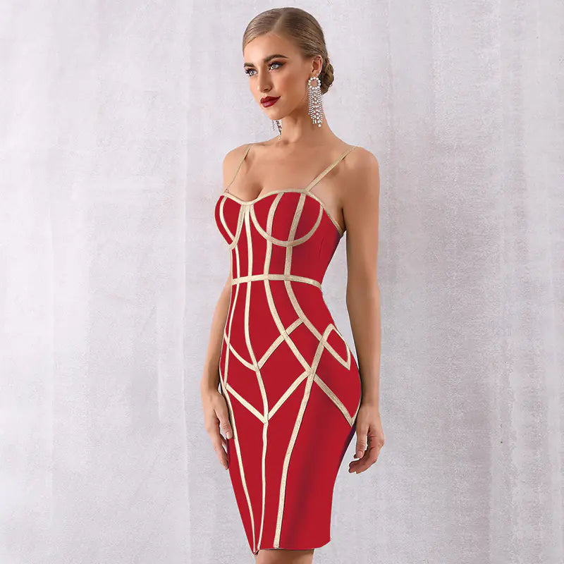 Summer Bandage Dress for Women - Sleeveless Evening Gown