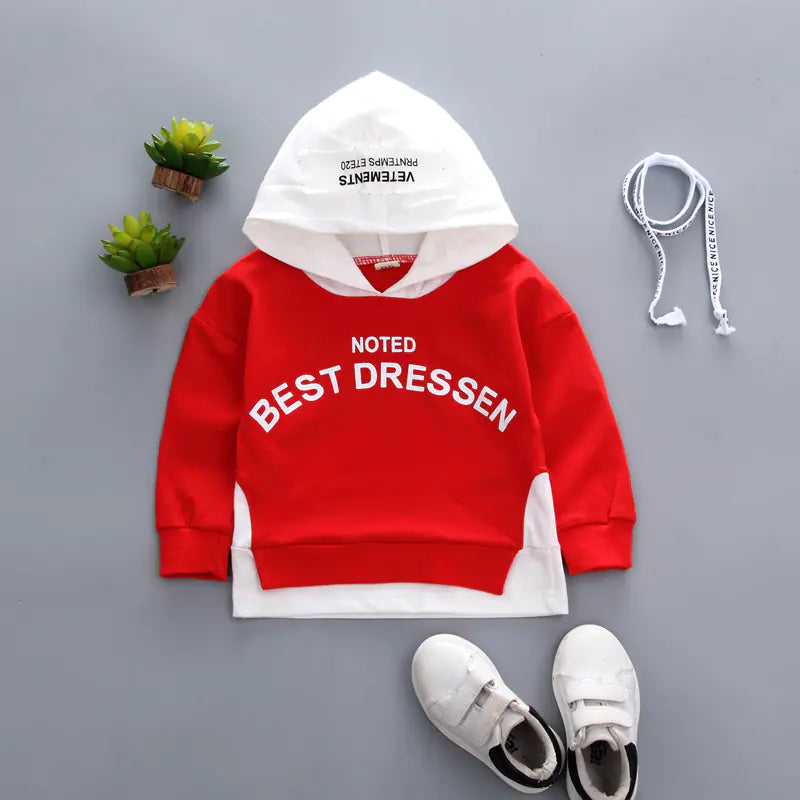Color-blocking Letter Printed Casual Sweater