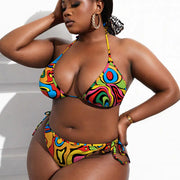 3 Piece Bikini Set with Cover Up