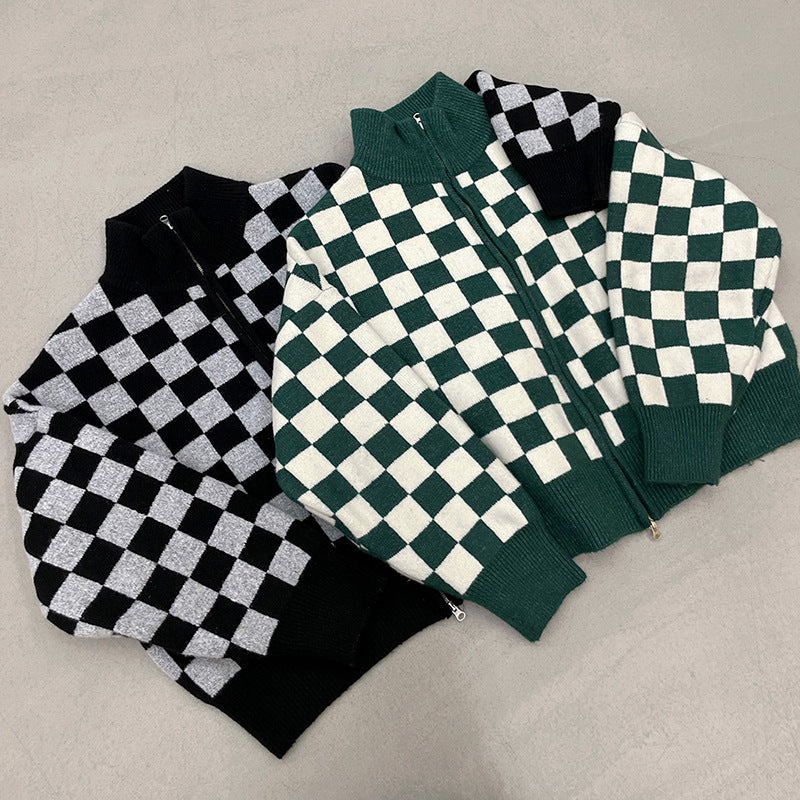 Checkerboard Sweater