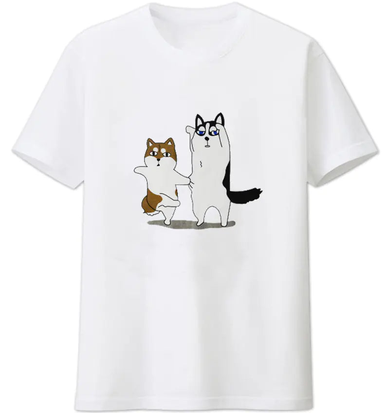 Customizable Cotton Dog Logo T-Shirt for Summer