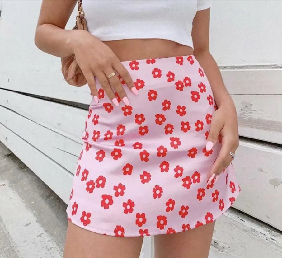 Street Hipsters with The Same Skirt