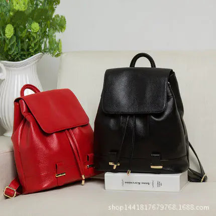 Premium Leather Travel Backpack