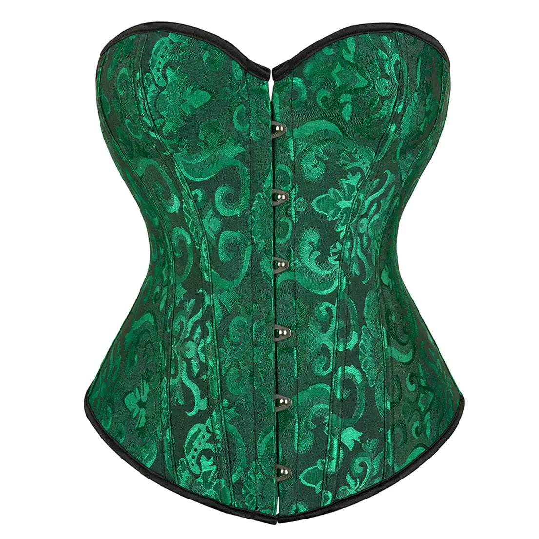 Plus Size Vintage Corset - Satin Waist Cincher Bustier Lingerie