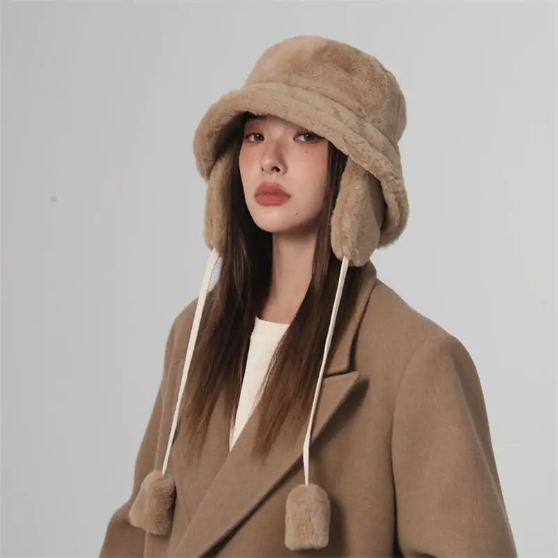 Plush Winter Earmuffs Hat