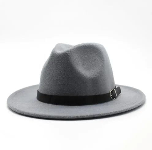 Jazz Hat, Wool Hat, Top Hat, Flat Brim Hat