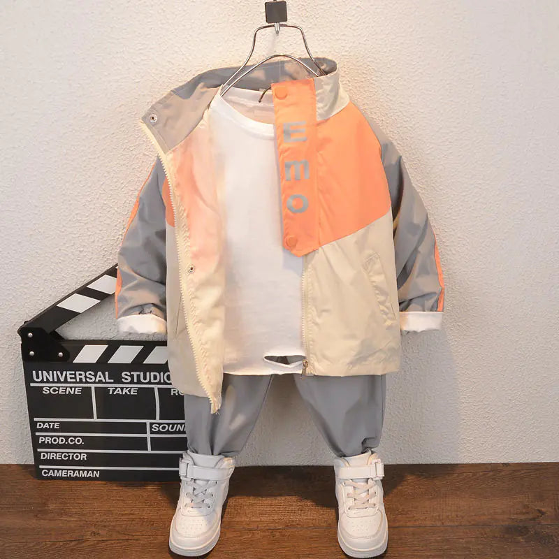 Children's Cotton Sports Jacket and Pants Set (2pcs)