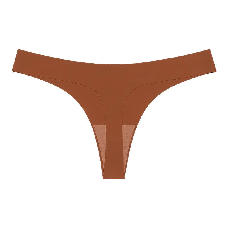Seamless T-Back Women's Underwear with Cotton Crotch