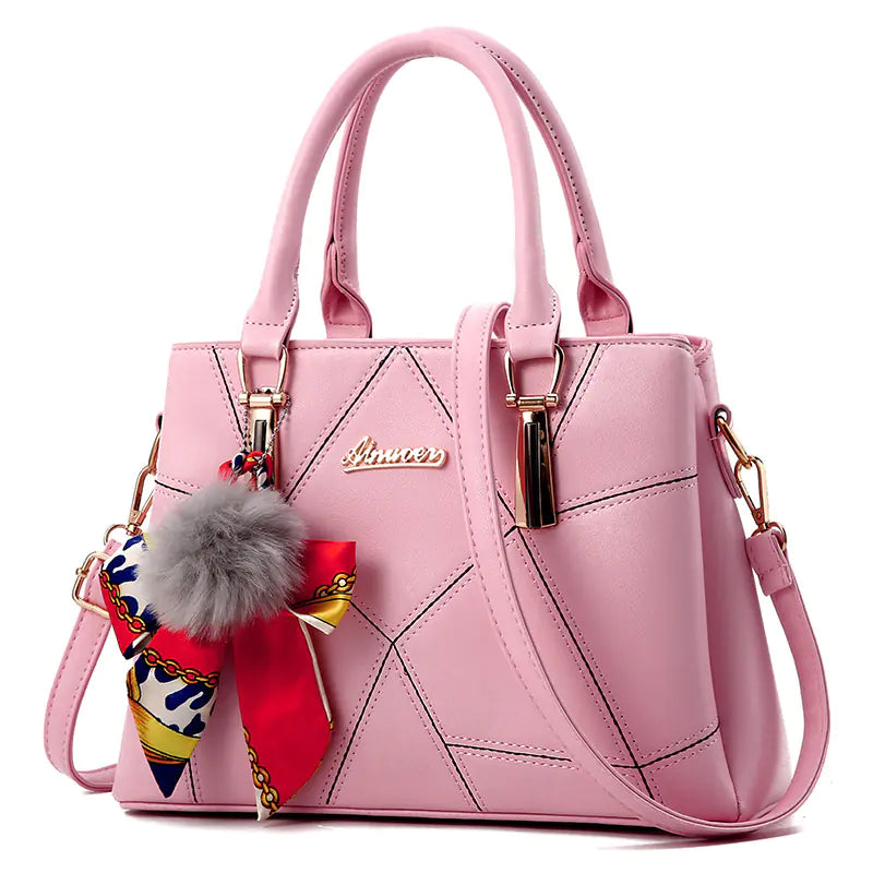 Ivory Mosaic Satchel