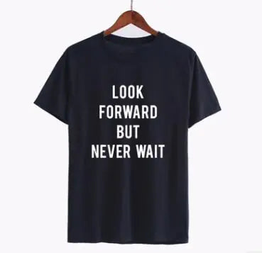 Couples T-Shirt with Letter Print Short Sleeves