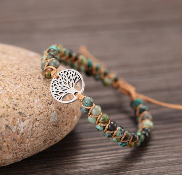 Tree of Life Woven Couple Bracelet