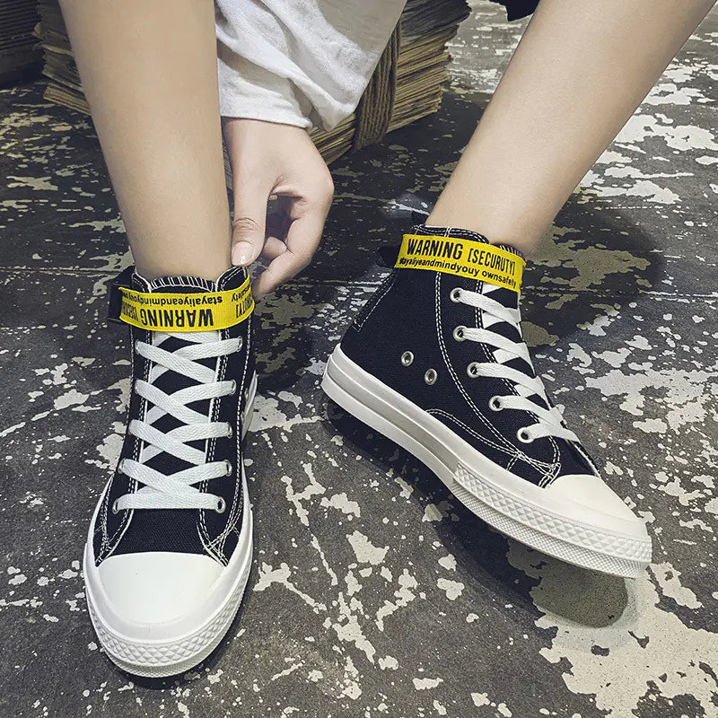 Autumn Canvas High-Top Sneakers