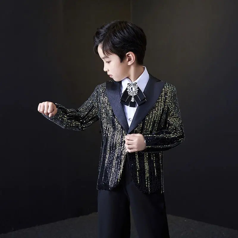 Colorful Meteor Sequin Suit Set -