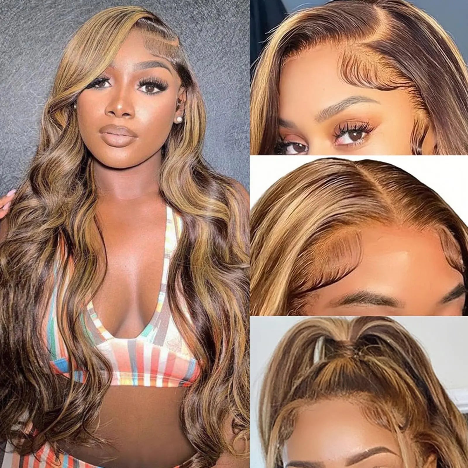 Honey Gold Body Wave Wig